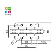 Alutech SGN.01.100 тележка роликовая до 300 кг