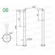 ASP-D50,8-06 стойка с отверстием
