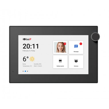 BAS-IP AZ-07L BLACK 7-дюймовый IP-видеомонитор для помещений
