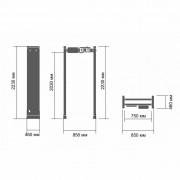 Блокпост PC Z 1800 M K арочный металлодетектор с тепловизионной системой Delta 100