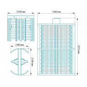 Блокпост РСТ 1200 полноростовой турникет