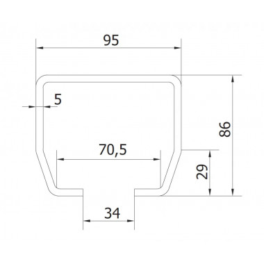 CAME STAGE MB 6 (1700011) рельс направляющий CAME STAGE MB 6 (1700011) рельс направляющий