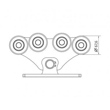 CAME SPEED ME (1700009) тележка с 8 роликами CAME SPEED ME (1700009) тележка с 8 роликами