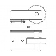 CAME RUN L (1700020) ролик концевой