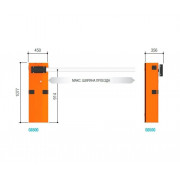CAME GARD 6500 дюралайт 6.5 м автоматический шлагбаум