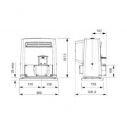 CAME BX704AGS (801MS-0020) привод для откатных ворот до 400 кг