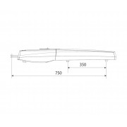 CAME AXI2500 (001SWN25) серый самоблокирующийся привод для распашных ворот