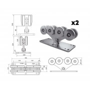 CAME L-КОМПЛЕКТ комплект консольного оборудования до 1700 кг с рельсом 6 м для откатных ворот