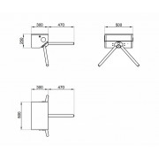 CAME STILE 400 001PSMM400E-02 турникет-трипод электромеханический с автоматической системой антипаники