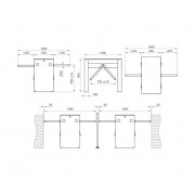 CAME TWISTER 700 001PST700END-01 турникет тумбовый моторизованный сдвоенный