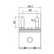 CAME DB 57 (1700138) Кронштейн крепления направляющего рельса, вертикальное крепление
