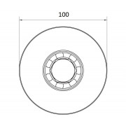 CAME WO 1024 (1700030) Колесо с подшипником, полукруглое сечение, D-100, до 300 кг