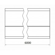 CAME STRELA 57-6 (1700135) Рельс направляющий подвесной, оцинкованный, 6 м
