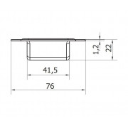 CAME MS 40 (1700145) ручка утопленная