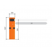 CAME G3750DX GSM KIT Connect (G3750DX_GSM_KIT) Комплект шлагбаума с GSM управлением шириной проезда до 4 метров правосторонний