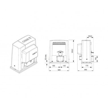 CAME BKS12 GSM KIT Connect (BKS12_GSM_KIT) Комплект для откатных ворот до 1200 кг. с GSM управлением через приложение