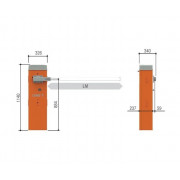 CAME GLT combo KIT Комплект шлагбаума шириной проезда от 2.5 до 4 метров