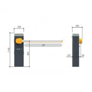 CAME GLS40AGS (803BB-0410) Тумба шлагбаума из оцинкованной и окрашенной стали