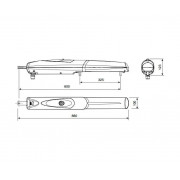 CAME AX402306 привод линейный для распашных ворот