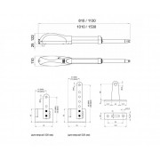 DEA KIT LOOK 373 комплект приводов для распашных ворот