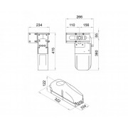 DEA LATO220/СEN электропривод навального типа для секционных ворот
