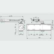 Dorma TS Profil EN 2/3/4/5 BCA белый 27112211 доводчик до 150 кг