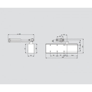 Dorma TS-72 EN 2-4 коричневый 22232103 доводчик до 90 кг