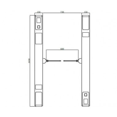 DormaKaba Easy Pass 100 (19990022) турникет скоростной проход