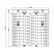DormaKaba Easy High 40 (19990031) полноростовый двухпроходной турникет