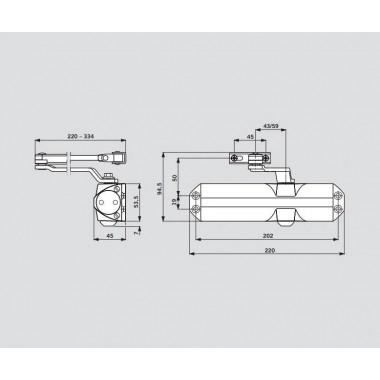 Dorma TS-68 золотой 66400102 доводчик до 90 кг Dorma TS-68 золотой 66400102 доводчик до 90 кг