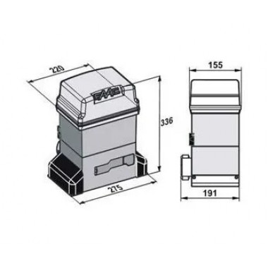 FAAC 844 R 109896  привод для откатных ворот до 2200 кг