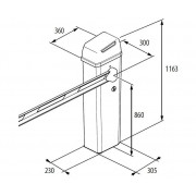 FAAC B614/5 комплект электромеханического шлагбаума