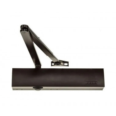 GEZE TS4000 S BC DC EN1-6 (коричневый) дверной доводчик без тяги с регулировками функциями тормоза открывания и задержки закрывания, регулировка усилие закрывания