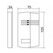 IronLogic Matrix-VIII мод. N RF темный (10073 / 7974) считыватель накладной Keeloq