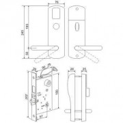 IronLogic Z-8 EHT серебро (3489 / 13732 / 10023) электромеханический замок для двери