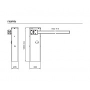 NICE WIDEM тумба шлагбаума со встроенным радиоприемником на 99 любых пультов Nice (кроме BD)