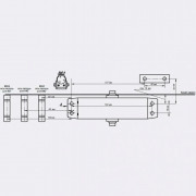NOTEDO DC-070 белый доводчик до 70 кг