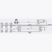 NOTEDO DC-090 Легкий характер коричневый доводчик до 120 кг