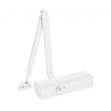 NOTEDO DC-050-150 DA+BC (белый) дверной доводчик механогидравлический с задержкой закрывания, амортизации открывания  и регулировки момента закрывания
