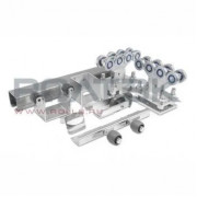 Ролтэк ЭКО.К.2.7 Комплект консольных систем для откатных ворот весом до 500 кг с рельсом 7 метров и регулировочными подставками