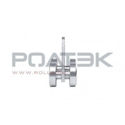 Ролтэк 213.RC55 Тележка для подвесных ворот с отверстием закругленная до 200 кг. МИКРО (RC55)