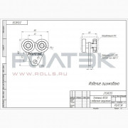 Ролтэк 213.RC55 Тележка для подвесных ворот с отверстием закругленная до 200 кг. МИКРО (RC55)