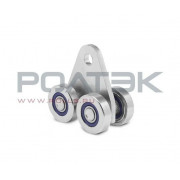 Ролтэк 213.RC59 Тележка для подвесных ворот с отверстием закругленная до 350 кг. ЭКО (RC59)