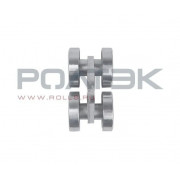 Ролтэк 213.RC59 Тележка для подвесных ворот с отверстием закругленная до 350 кг. ЭКО (RC59)