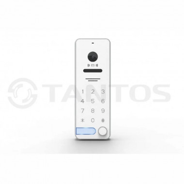 Tantos iPanel 2 WG EM KBD HD (белый акраил) антивандальная одноабонентская вызывная панель Tantos iPanel 2 WG EM KBD HD (белый акраил) антивандальная одноабонентская вызывная панель