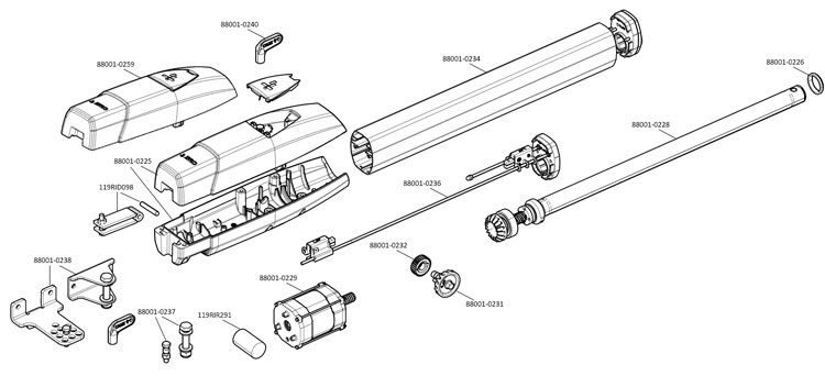Запчасти для привода CAME ATS50AGS