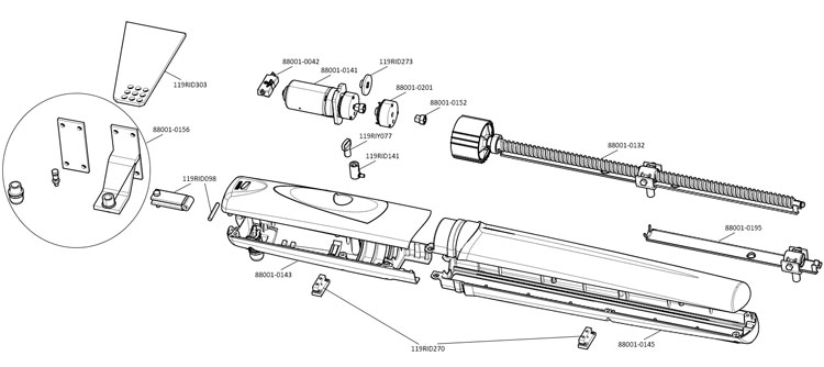 Запчасти для привода CAME AX5024