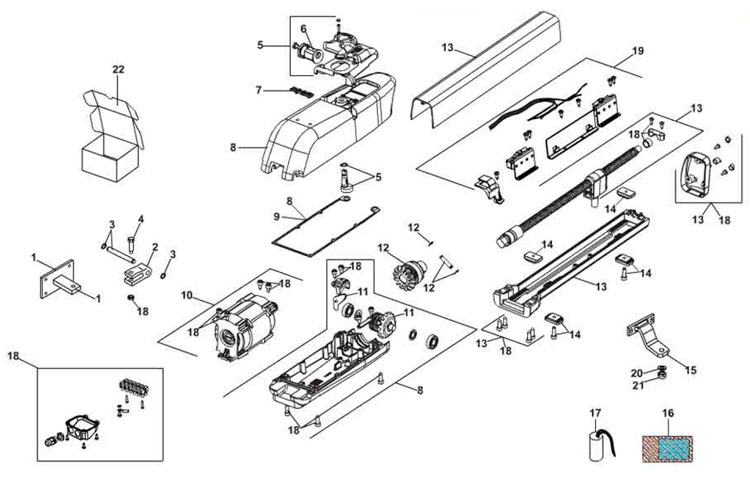 Запчасти для привода FAAC 413 LS