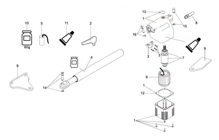 Запчасти для привода FAAC 414 DX